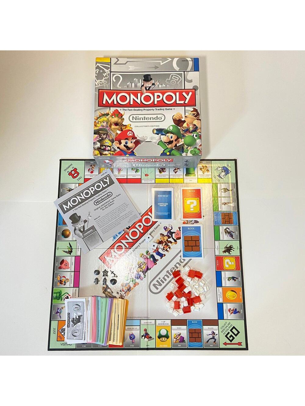 2011 Hasbro Nintendo Collector’s Edition Monopoly Board Game - 99% COMPLETE